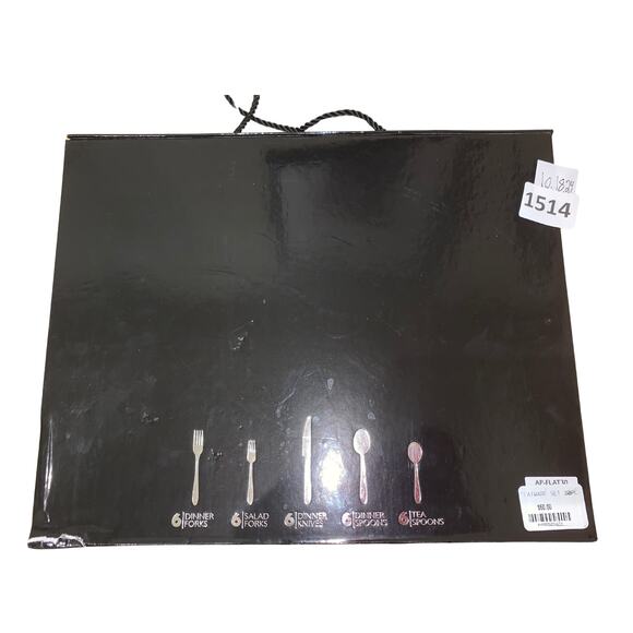 30 Piece Appetit Flatware Set, Silver, Modern Stainless Steel Cutlery - Picture 3 of 4